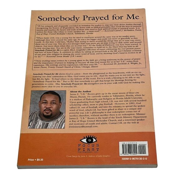 Somebody Prayed for Me Conversations Life Healing By James E. Brown Signed - Picture 2 of 7